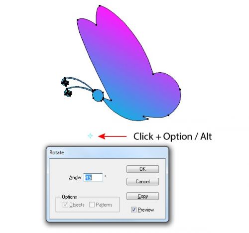 آموزش جابجایی و تکثیر اشکال در ایلوستریتور